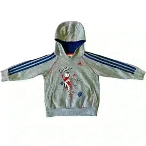 Adidas sz 2-3T Vintage Olympic Volleyball Hoodie pullover sweatshirt w/ 3 stripe